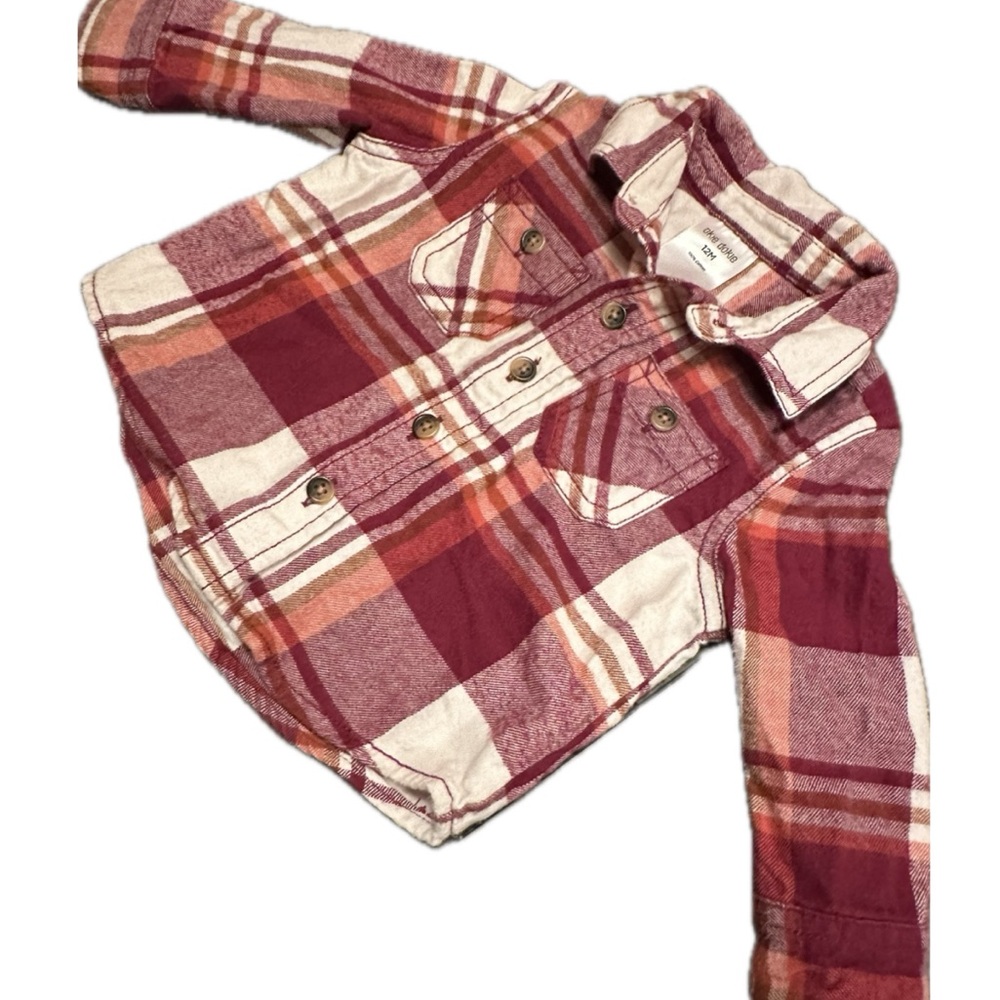 okie dokie Baby Boy / Girl Flannel Shirt Excellent Condition 12m